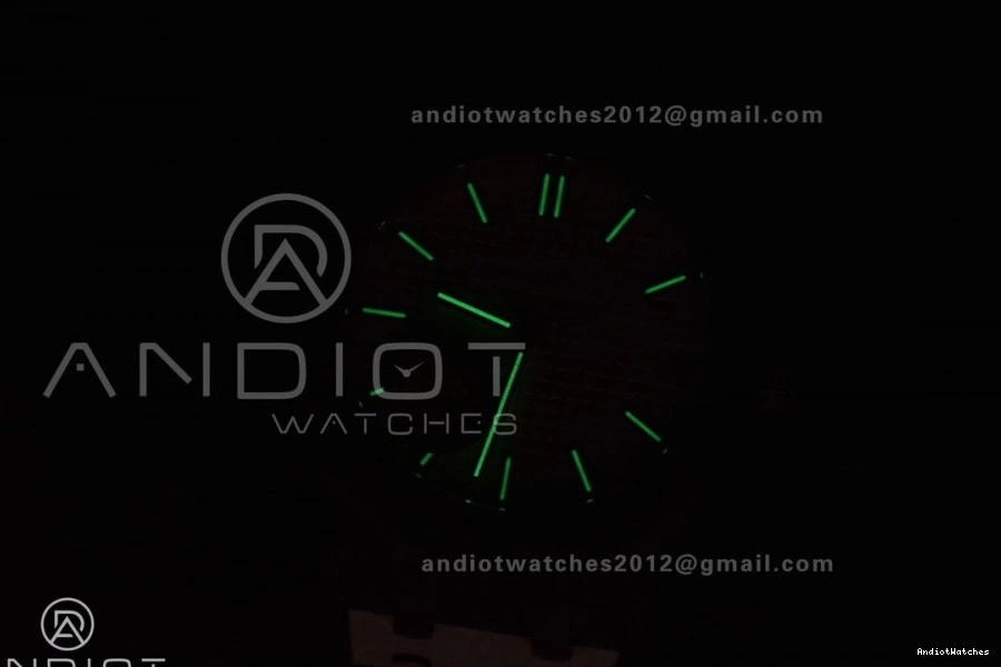 Textured SS 445 Dial Super Best 15500 1:1 Royal Edition 41mm on APSF Clone Lightweight A4302 Bracelet Blue SS Oak 0112